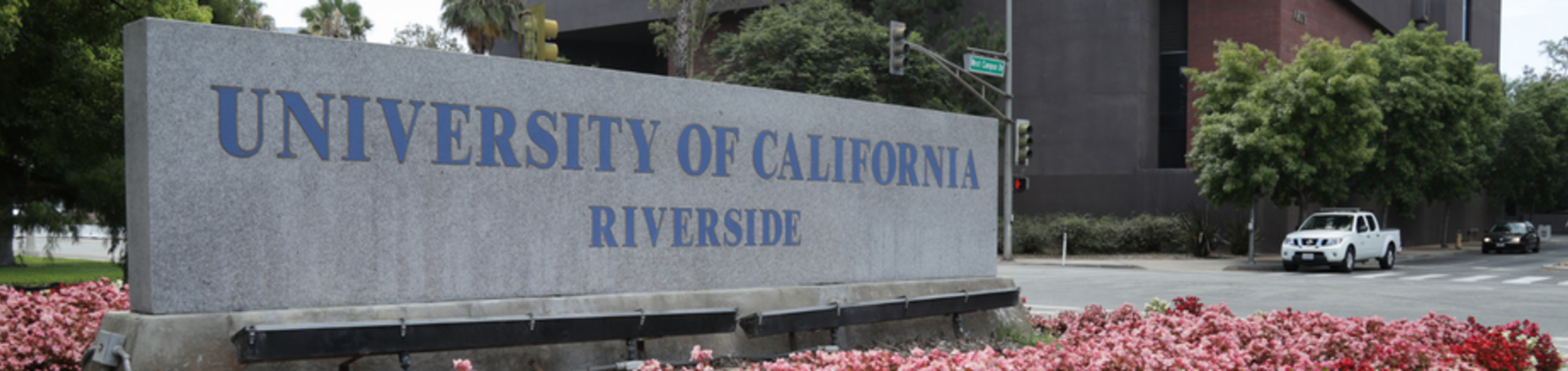 UC Riverside sign